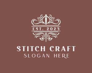 Needle Knitting Craft logo design