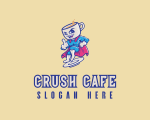 Coffee Superhero Cafe logo design