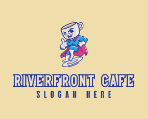 Coffee Superhero Cafe logo design