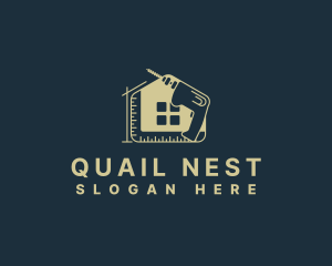 Home Construction Drill logo design