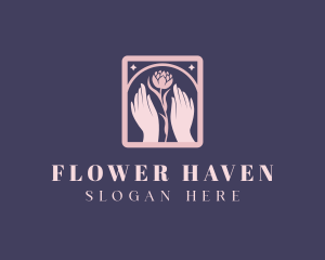 Flower Yoga Spa logo design