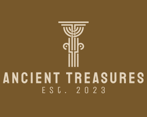 Ancient Pillar Column logo design