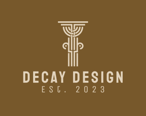 Ancient Pillar Column logo design