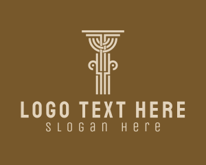 Ancient Pillar Column Logo