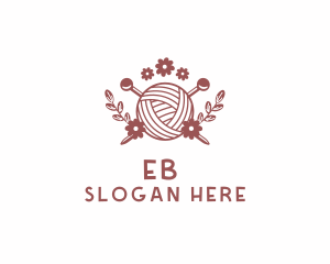 Artist - Flower Knit Yarn logo design