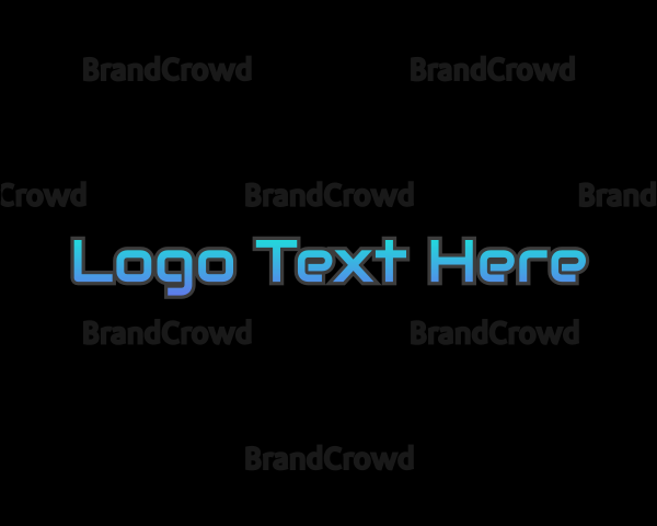 Techy Gradient Blue Logo