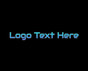 Techy Gradient Blue logo design
