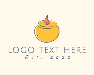 Scented Candle - Relaxing Candle Scent logo design