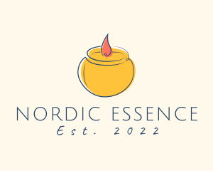 Relaxing Candle Scent logo design