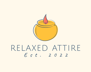 Relaxing Candle Scent logo design