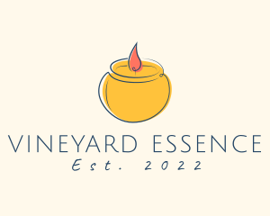 Relaxing Candle Scent logo design