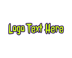 Paranormal - Zombie Monster Text Font logo design