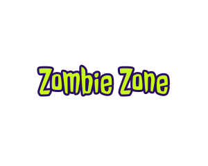 Zombie - Zombie Monster Text Font logo design