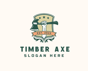 Axe Lumber Carpentry logo design