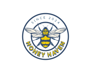 Beehive - Apiculture Honey Bee logo design