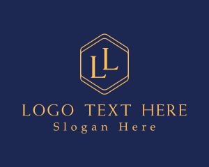 Fashion - Luxury Hexagon Brand logo design
