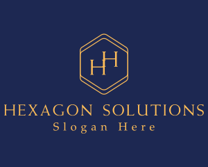 Luxury Hexagon Brand logo design