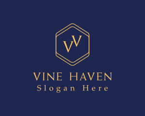 Luxury Hexagon Brand logo design