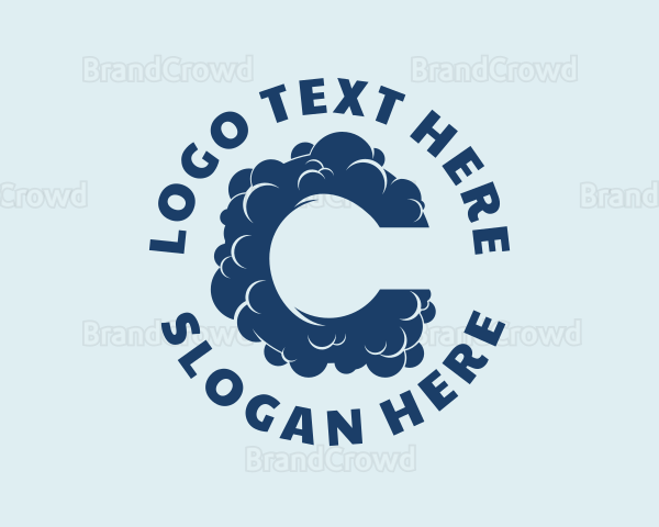 Letter C Cloud Weather Logo