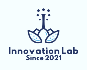 Experimental - Blue Nature Chemist logo design