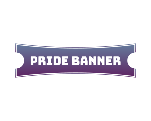 Gradient Western Banner logo design