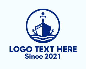 Maritime - Nautical Anchor Ship logo design