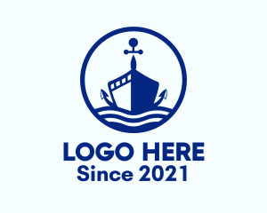 Port - Nautical Anchor Ship logo design