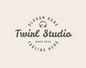 Cursive Studio Headset logo design