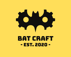 Gear Cog Bat logo design