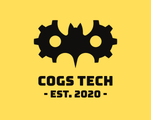 Gear Cog Bat logo design