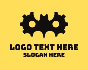 Gear Cog Bat Logo