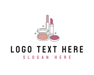 Lipstick - Makeup Cosmetics Lipstick logo design