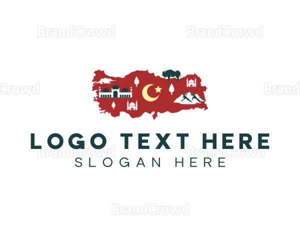 Turkey Travel Map Logo