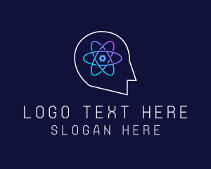 Learn - Cyber Robotic Brain logo design