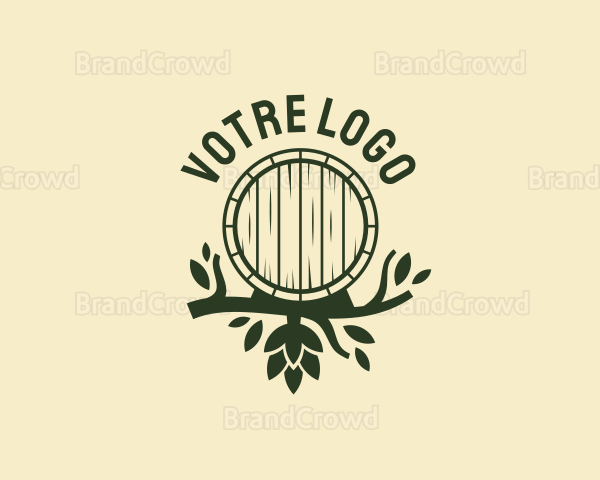 Hops Branch Barrel Logo