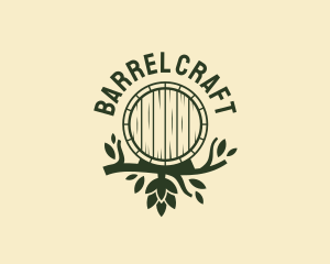 Barrel - Hops Branch Barrel logo design