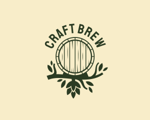 Ale - Hops Branch Barrel logo design