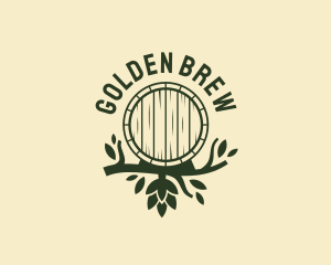 Lager - Hops Branch Barrel logo design