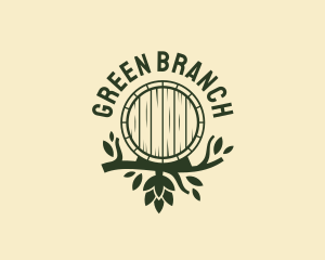 Branch - Hops Branch Barrel logo design
