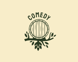 Beer Company - Hops Branch Barrel logo design