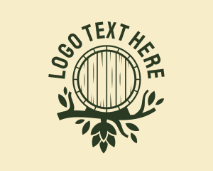 Lager - Hops Branch Barrel logo design