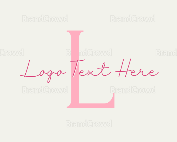 Elegant Feminine Beauty Salon Logo