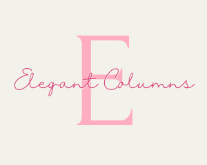 Elegant Feminine Beauty Salon logo design