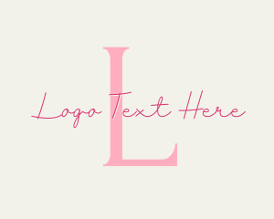 Elegant Feminine Beauty Salon Logo