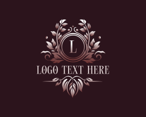 Vintage - Elegant Wedding Floral logo design