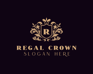 Crown Royalty Shield logo design