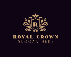 Crown Royalty Shield logo design