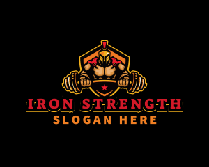 Spartan Weightlifting Gym logo design