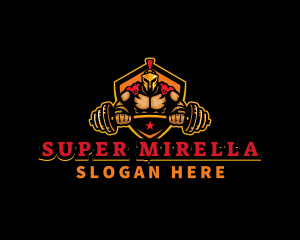 Bodybuilding - Spartan Weightlifting Gym logo design
