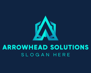 Professional Arrow Letter A logo design